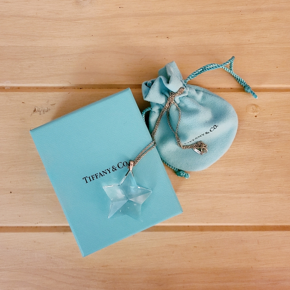 Tiffany crystal star necklace